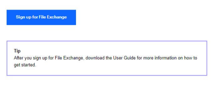 eBay File Exchangeのサインアップ